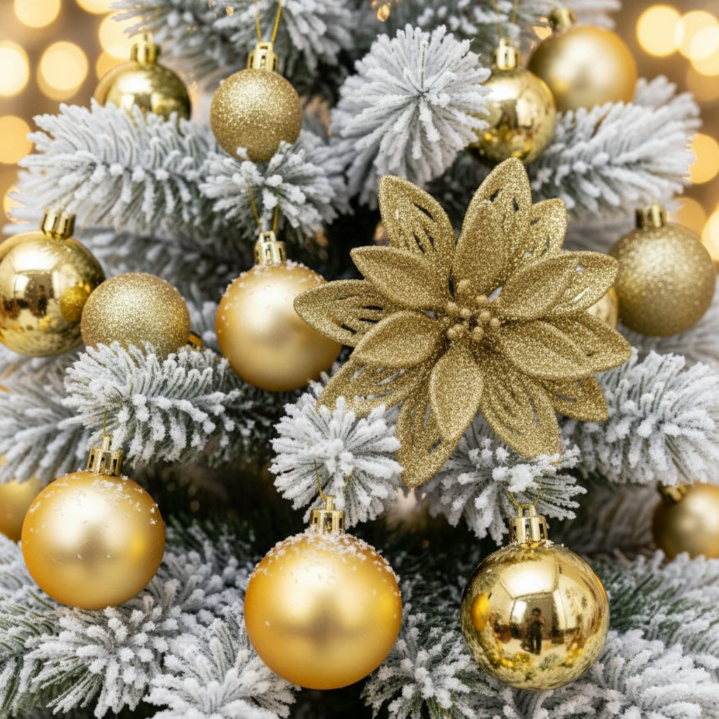 24pc 8cm Christmas Decoration Balls Set for Christmas Tree Décor