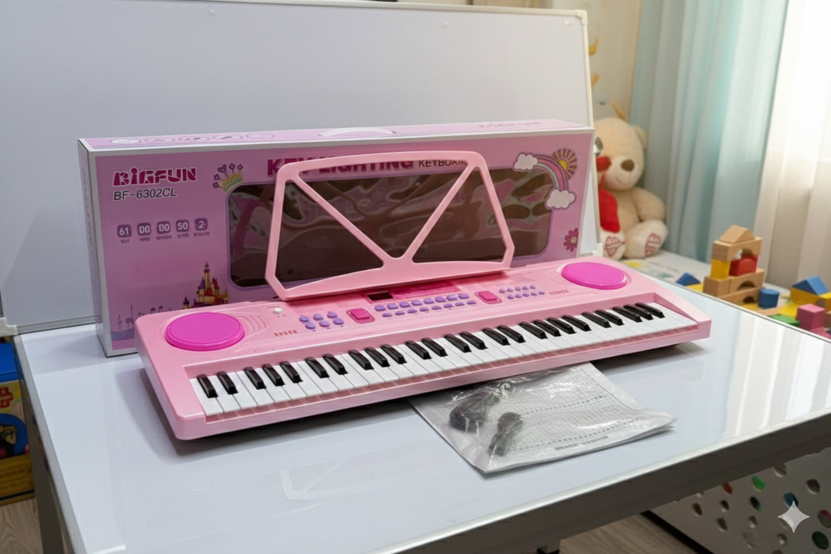 37-key rechargeable keyboard, lightweight and portable, suitable for kids and beginners