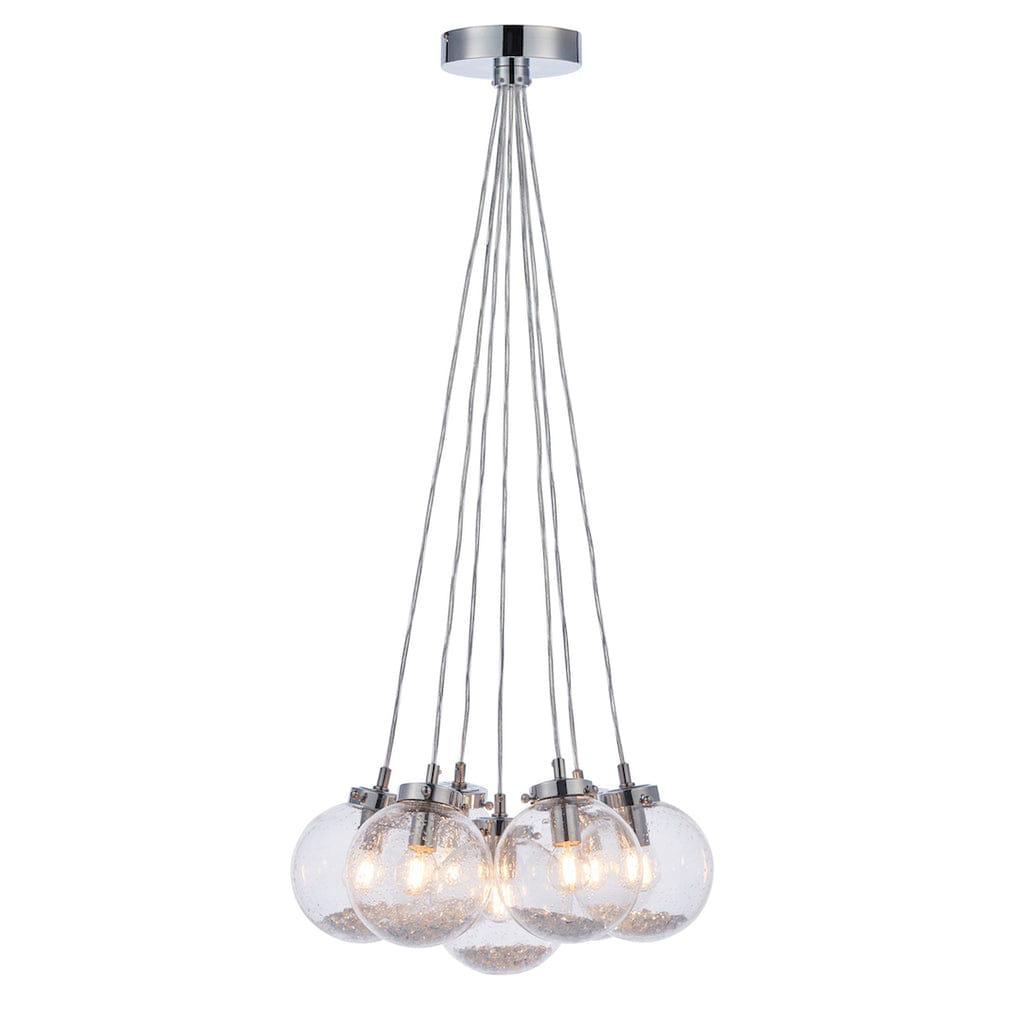 6 Light Opal Sputnik Chandelier