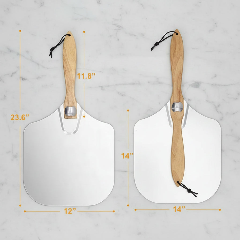 Aluminium Pizza Peel Paddle with Foldable Handle