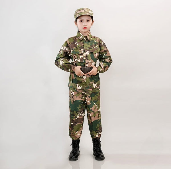 Gemelli Collection – professional kids army soldier costume set with a soldier-inspired design for imaginative role play, school activities, themed parties, dress-up events and pretend missio