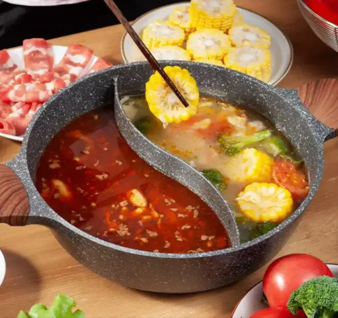 Partitioned Cooking Pots
