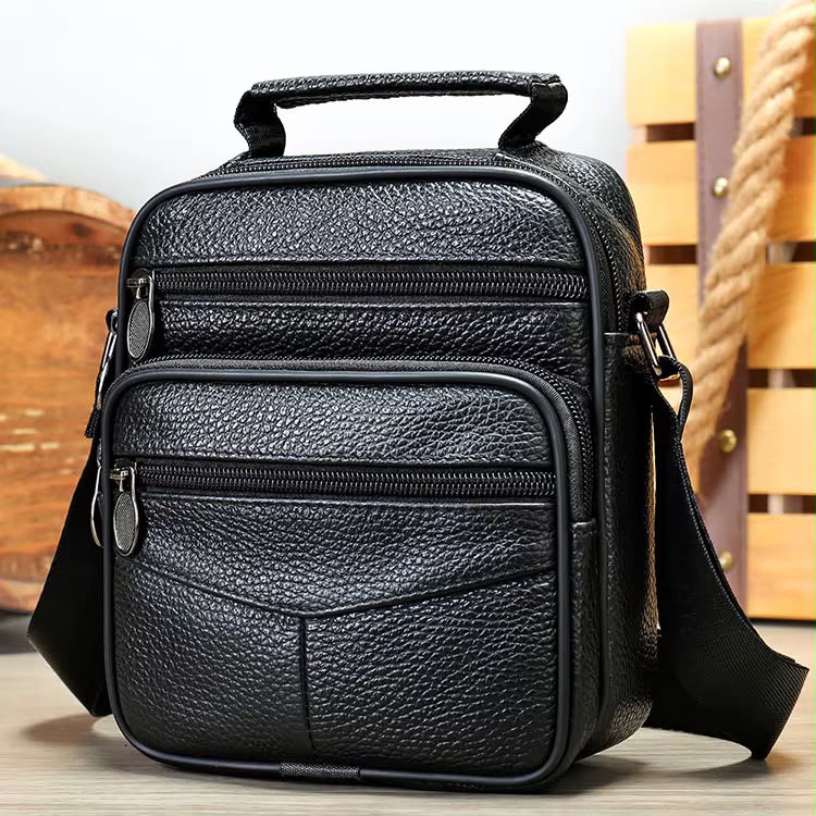 Unisex Leather Crossbody Bag