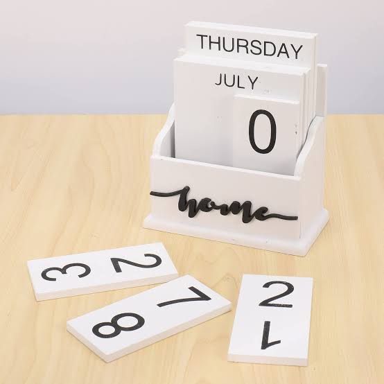 Wooden Block Calendar