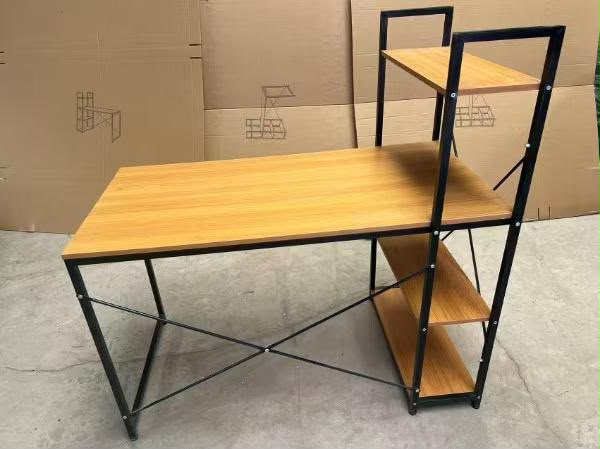 Large Ergonomic Workstation Desk with Shelves