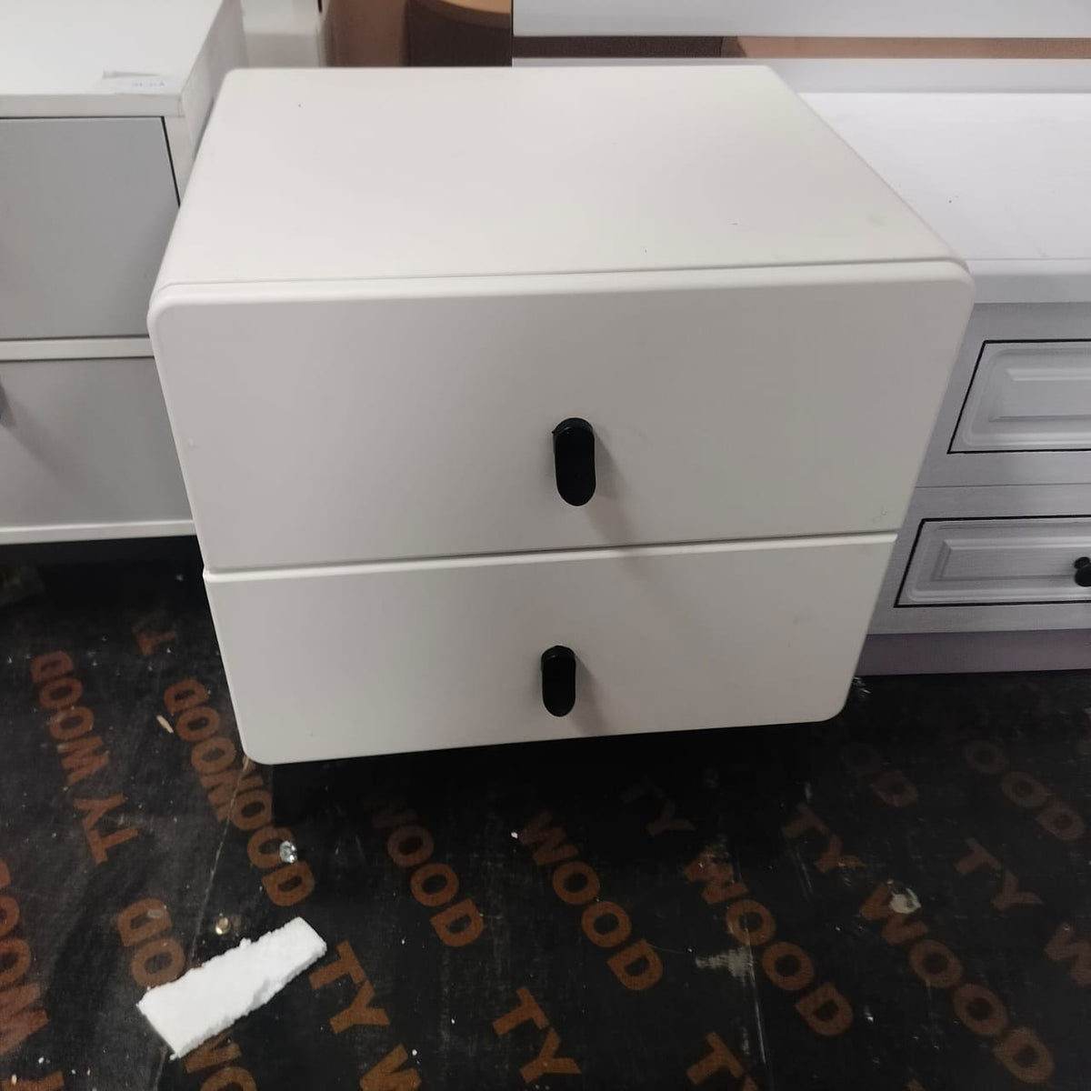 Bedside Cabinet With Drawer And Lower Storage Compartment