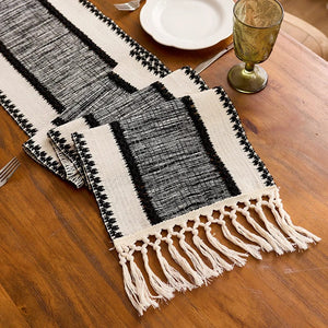 Bohemian Style Table Runner With Tassels 240cm