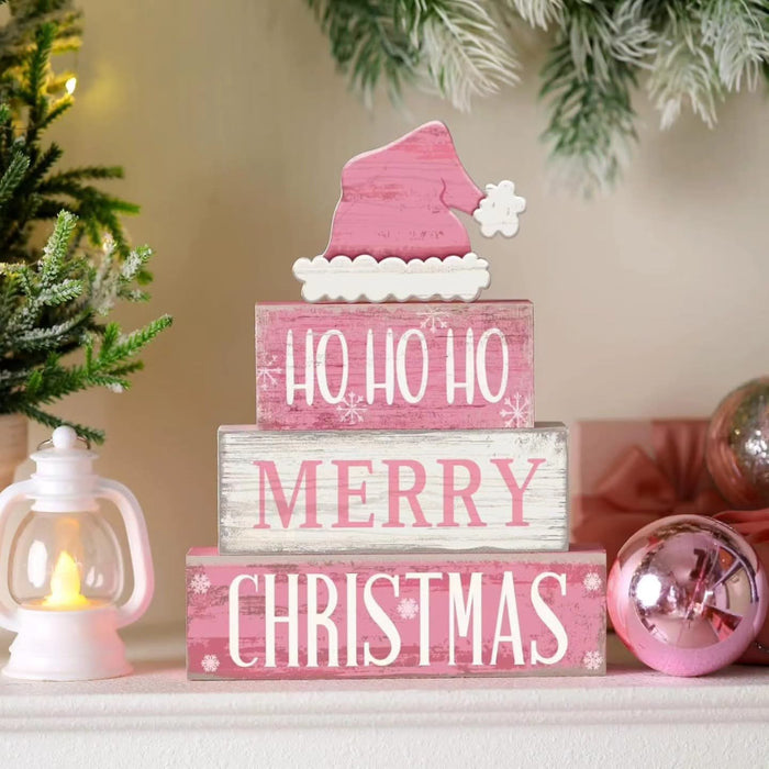Rustic wooden Christmas table decoration for festive displays, available in Nairobi, Kenya