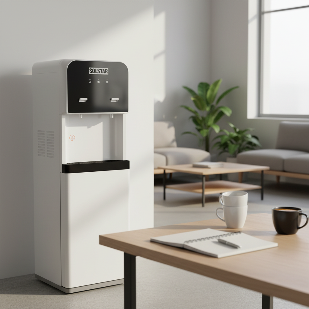 Solstar Water Dispenser – Hot & Normal Water, 5L/h, Stainless Steel-WD108NWHBSS