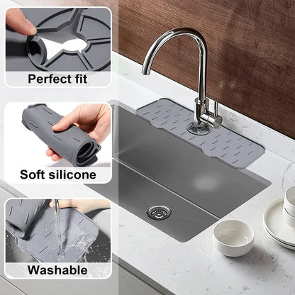 Silicone sink mat