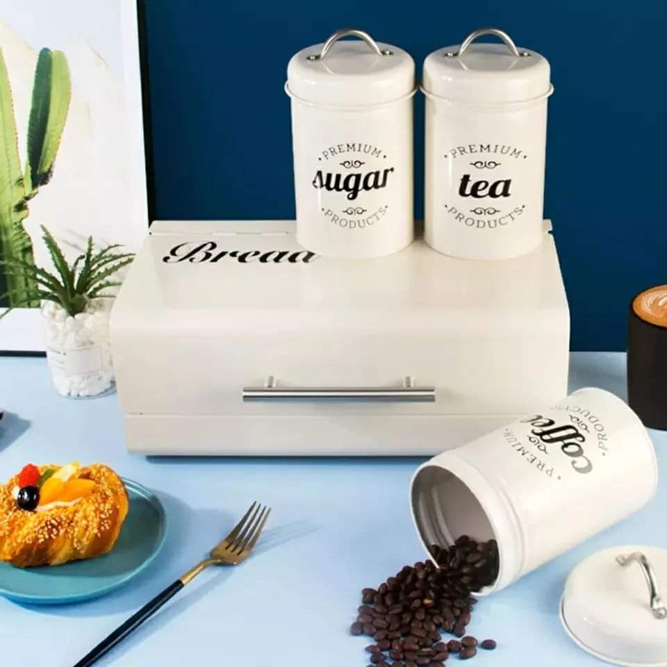 Bread Bin with Cannister Set