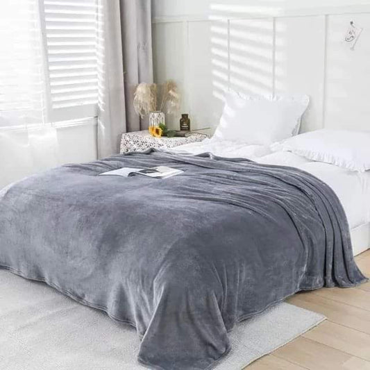 Plain fleece blanket