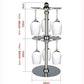 2 level rotating Wine rack