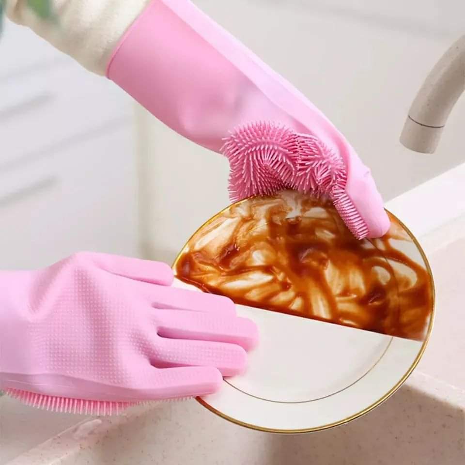 New design silicone cleaning gloves