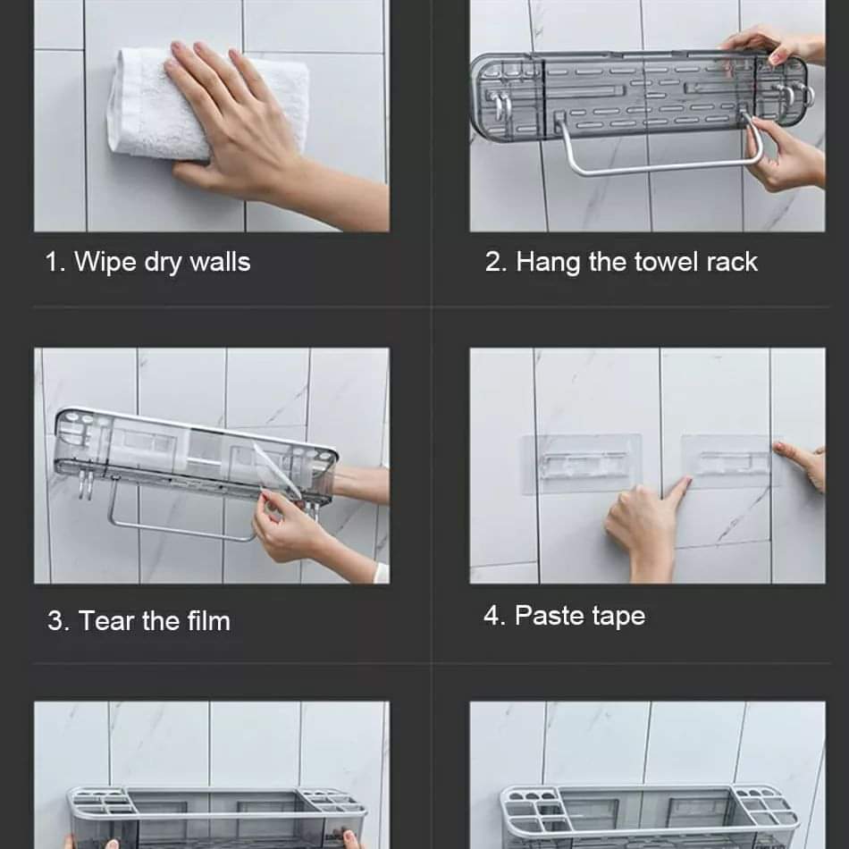 Multifunctional bathroom organizer
