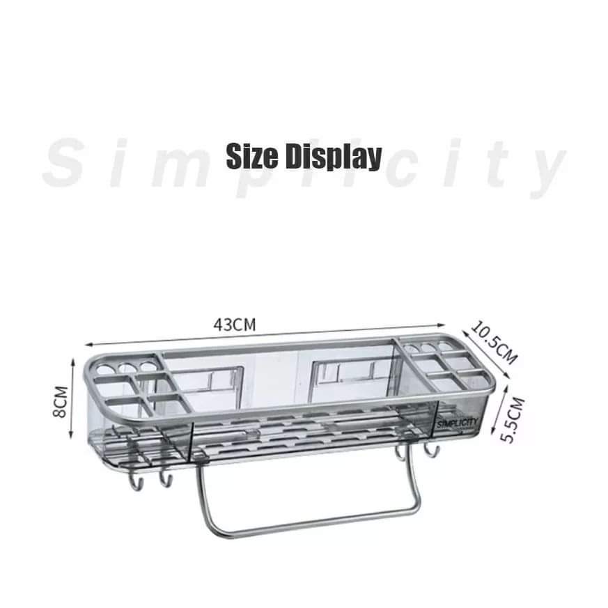 Multifunctional bathroom organizer