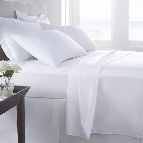 White plain 6by6 fitted bedsheets