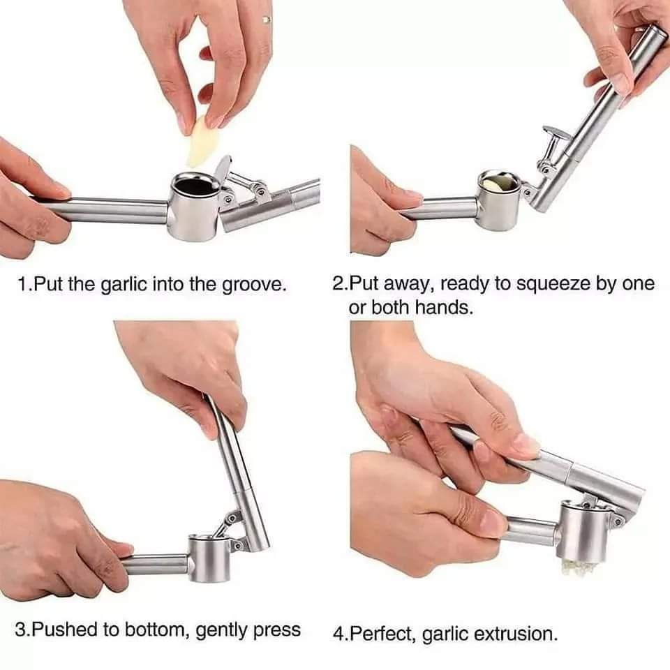 Heavy duty garlic press