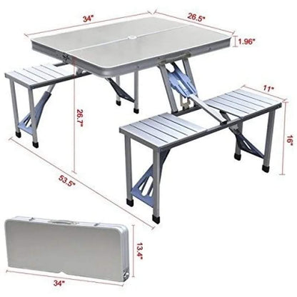 Aluminium Foldable Picnic Table & Chair