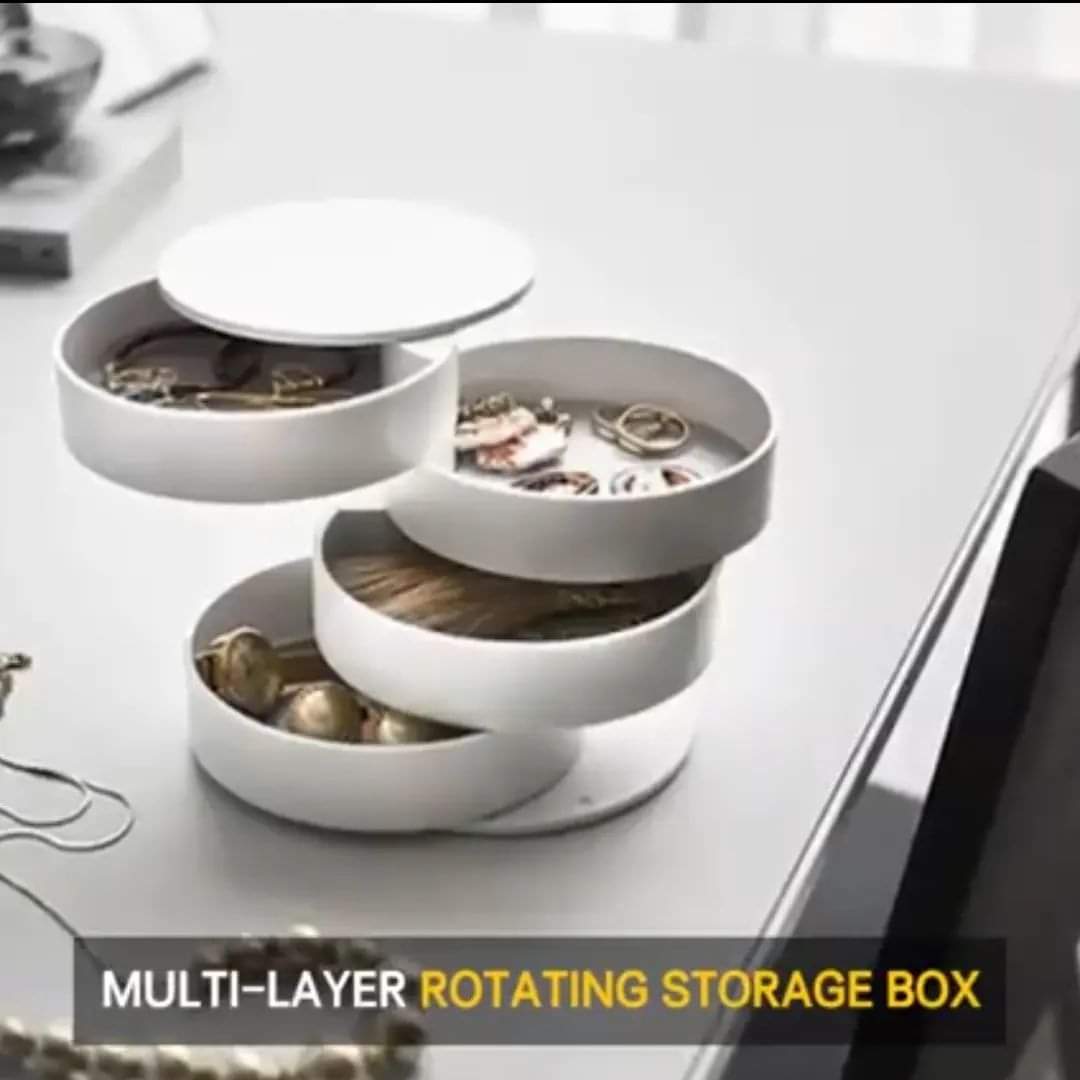 4layered rotating accessories box