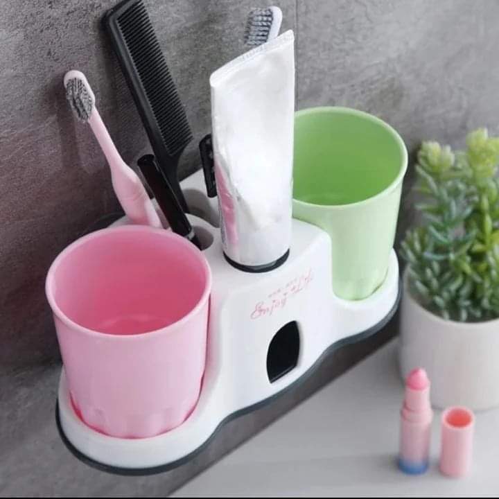 2cups Toothpaste dispenser