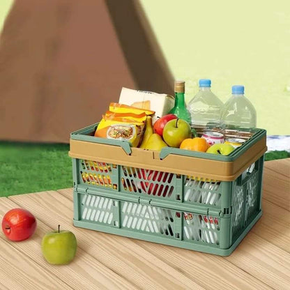 Foldable shopping basket