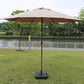 Folding Outdoor umbrella with iron pipe