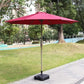 Folding Outdoor umbrella with iron pipe