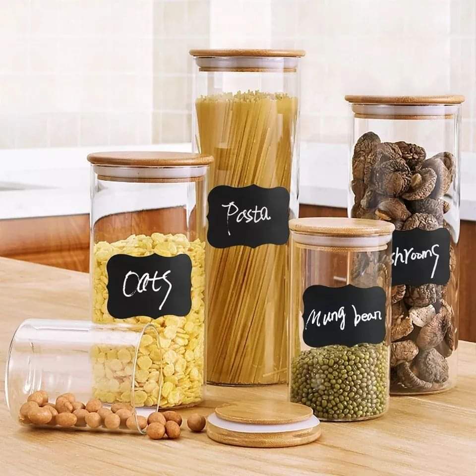 Reusable Jar stickers  set