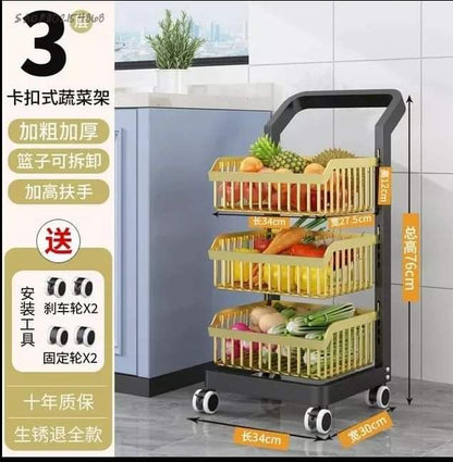 Multifunctional kitchen storage rack