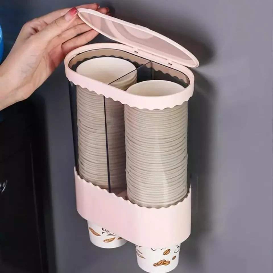 Twin disposable cups holder