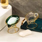 Light luxury leaf shaped soap holder