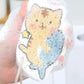 Compressed dishwashing sponge