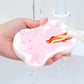 Compressed dishwashing sponge