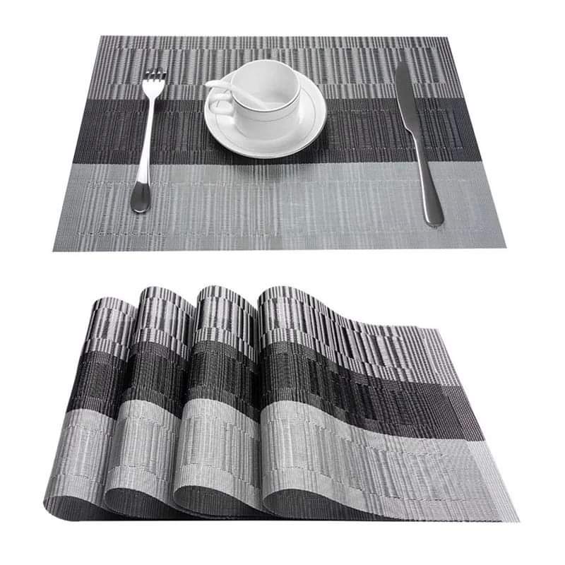 6 pcs table mats with runner