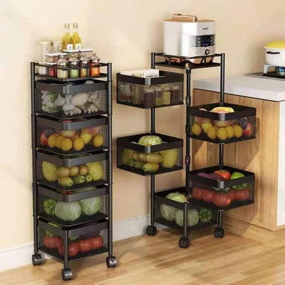 5Tier Rotating Square Vegetable Rack