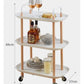 3-tier Nordic style luxury mobile Trolley