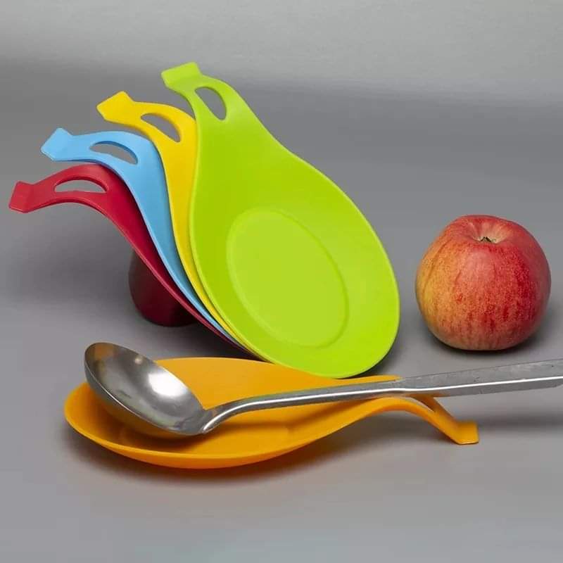4pcs Silicone spoon rest