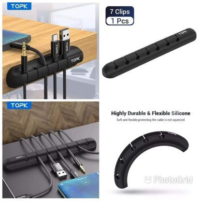 Flexible Silicone Cable Organizer