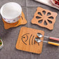 6pcs Durable wooden coasters