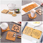 6pcs Durable wooden coasters