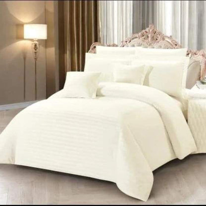 6*6 Stripped cotton flat bedsheets