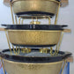 3pcs Ceramic golden Chaffing Dish Set