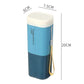 Portable toothbrush/toothpaste holder with a detachable cup