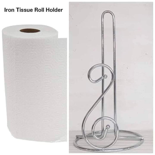 Stainless steel kitchen paper towel holder