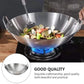 Aluminum two sided-handle wok frying pan