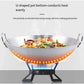 Aluminum two sided-handle wok frying pan