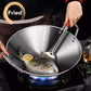Aluminum two sided-handle wok frying pan