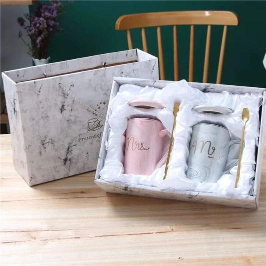 Luxurious Couple Mug set +Gift Box