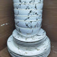 18pcs Marble dinner